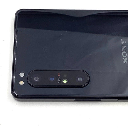 【全額返金保証】【最速発送】Sony Xperia 1 II 128GB ブラック docomo SO-51A 白ロム 動作確認済