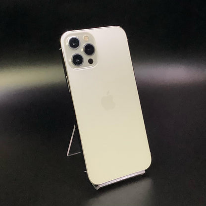 【全額返金保証】【最速発送】Apple iPhone iPhone 12 Pro Max 256GB シルバー au SIMフリー 白ロム 動作確認済 73%