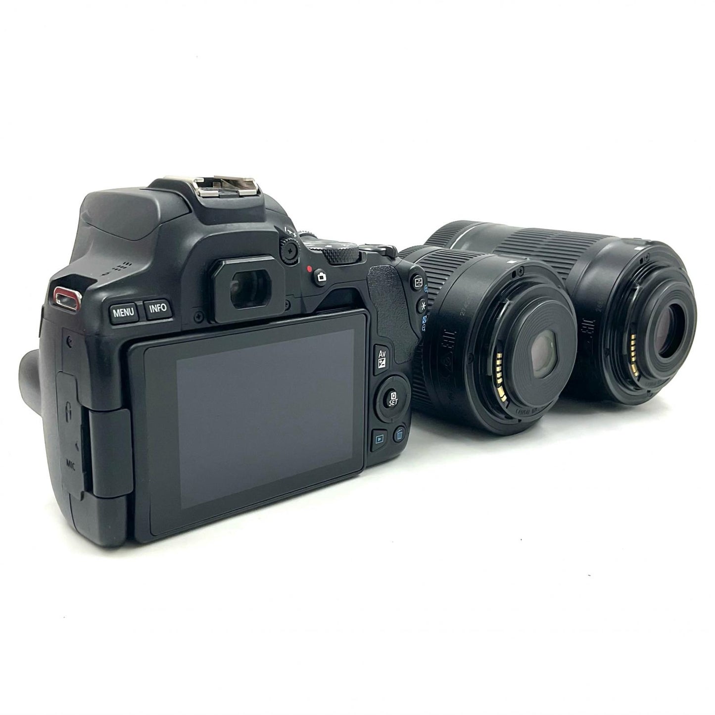 【全額返金保証】【最速発送】Canon デジタル一眼 EOS Kiss X10 ダブルズームキット ブラック 動作確認済