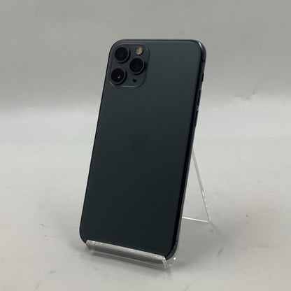 【全額返金保証】【最速発送】Apple iPhone iPhone 11 Pro 256GB ミッドナイトグリーン au SIMフリー 白ロム 動作確認済 83%