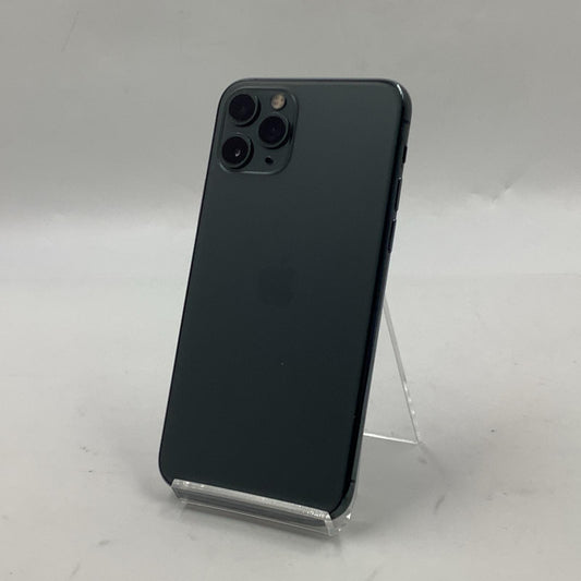 【全額返金保証】【最速発送】Apple iPhone iPhone 11 Pro 256GB ミッドナイトグリーン au SIMフリー 白ロム 動作確認済 83%