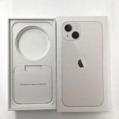 【全額返金保証】【最速発送】Apple iPhone iPhone 13 128GB スターライト Softbank 動作確認済 76%