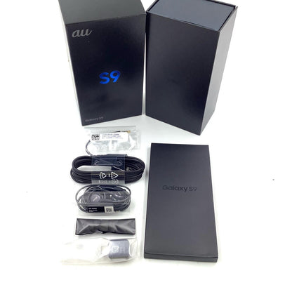【最速発送】SAMSUNG Galaxy S9 64GB ミッドナイトブラック au SCV38 白ロム【難有】