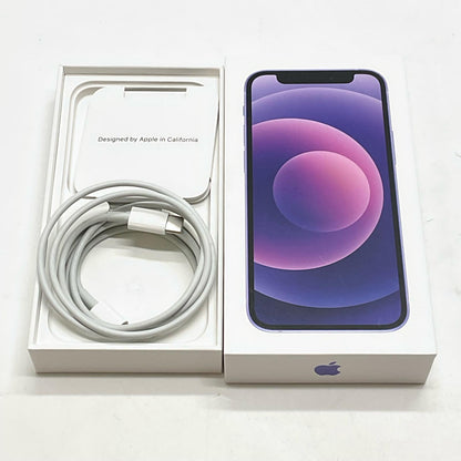 【全額返金保証】【最速発送】Apple iPhone iPhone 12 mini 128GB パープル SIMフリー 白ロム 動作確認済 100%