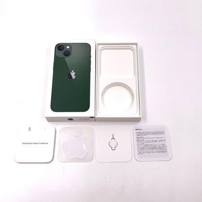 【全額返金保証】【最速発送】Apple iPhone iPhone 13 128GB グリーン Softbank 動作確認済 83%