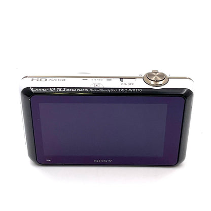 【全額返金保証】【最速発送】Sony コンパクトデジタルカメラ サイバーショット DSC-WX170 (W) [ホワイト] 超美品 動作確認済