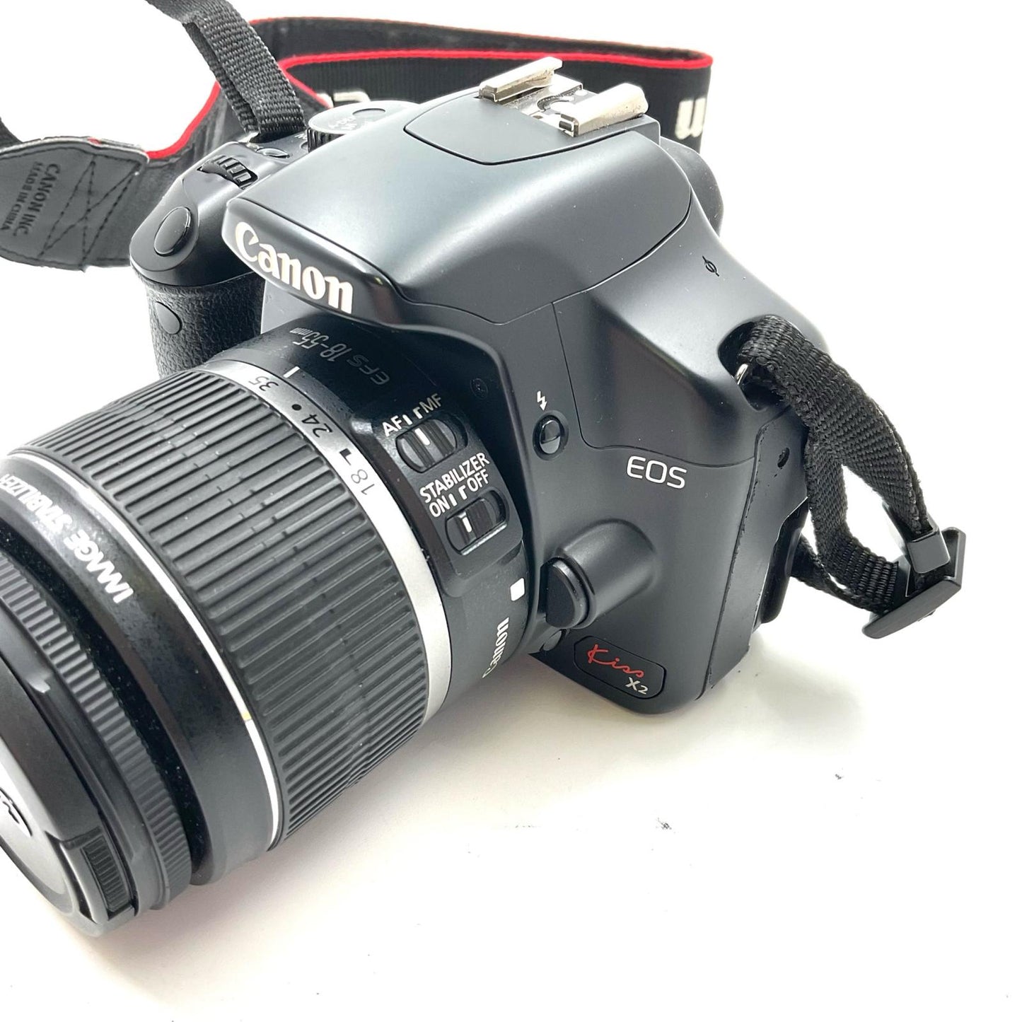 【最速発送】Canon デジタル一眼 EOS Kiss X2 レンズキット ブラック【難有】