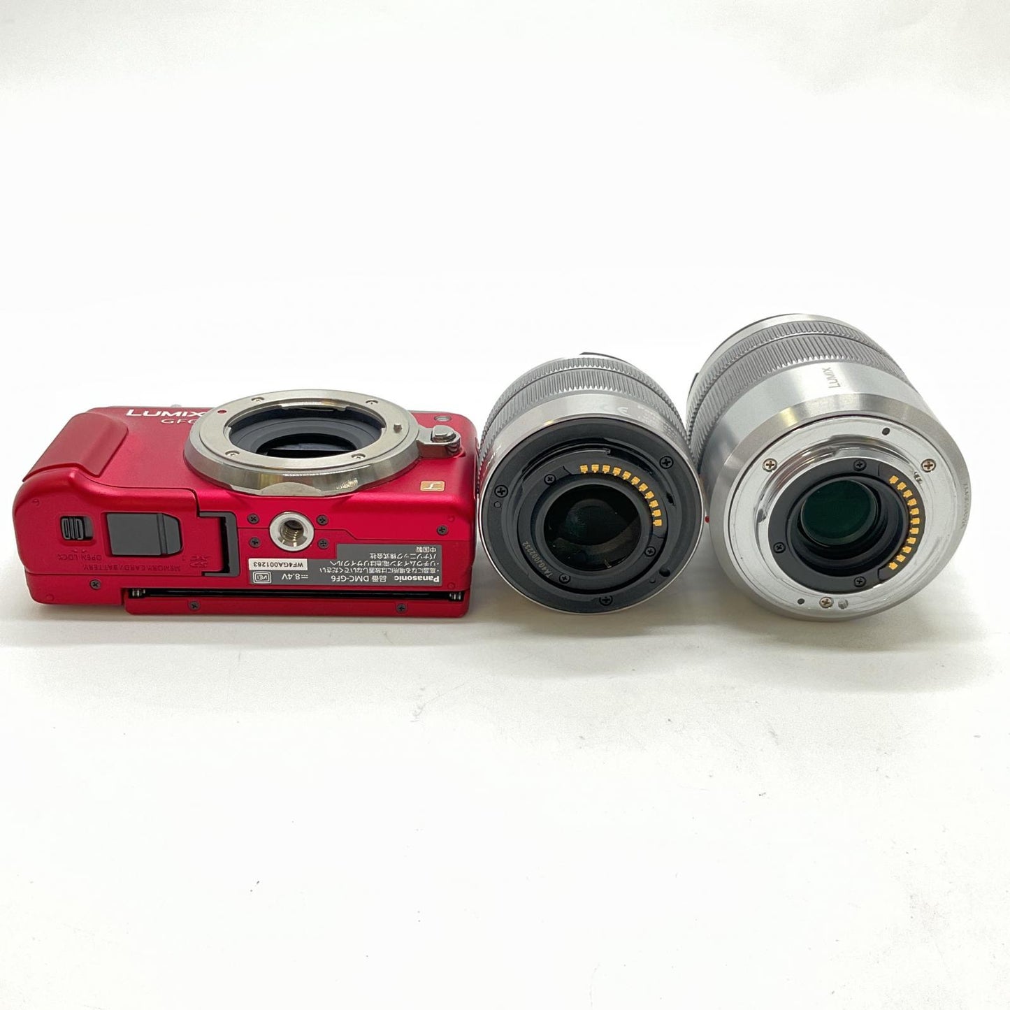 【全額返金保証】【最速発送】Panasonic デジタル一眼 LUMIX DMC-GF6W-R ダブルズームレンズキット レッド 動作確認済