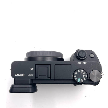 【全額返金保証】【最速発送】Sony デジタル一眼 α6400 ILCE-6400Y ダブルズームレンズキット ブラック 動作確認済