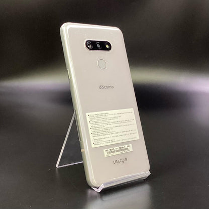 【全額返金保証】【最速発送】LG LG style3 64GB docomo L-41A 白ロム 動作確認済