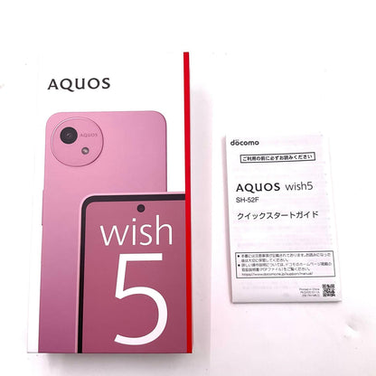 【全額返金保証】【最速発送】SHARP AQUOS wish5 64GB Nadeshiko(P) docomo SIMフリー SH-52F 白ロム 超美品 動作確認済