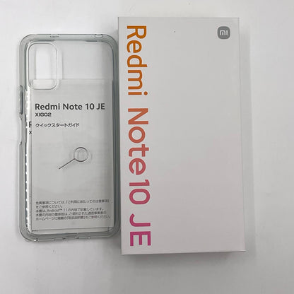 【全額返金保証】【最速発送】Xiaomi Redmi Note 10 JE 64GB グラファイトグレー au SIMフリー XIG02 白ロム 新品未開封 即納OK