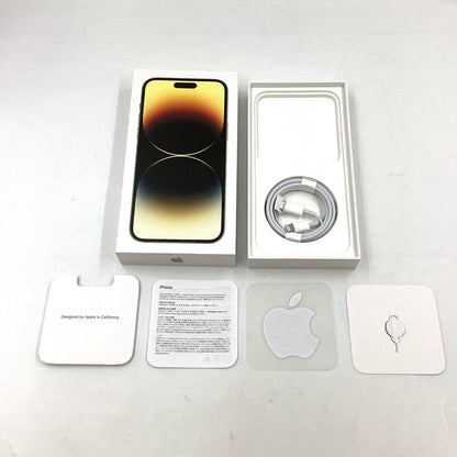 【全額返金保証】【最速発送】Apple iPhone iPhone 14 Pro Max 128GB ゴールド docomo SIMフリー 動作確認済 79%