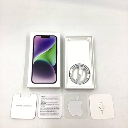 【全額返金保証】【最速発送】Apple iPhone iPhone 14 128GB パープル docomo SIMフリー 美品 動作確認済 86%