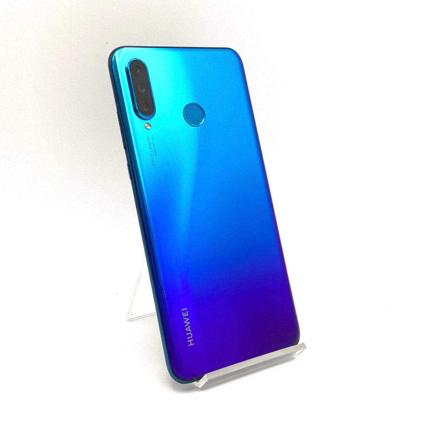 【全額返金保証】【最速発送】Huawei P30 Lite 128GB Peacock Blue au HWV33 白ロム 動作確認済