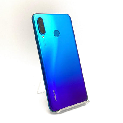 【全額返金保証】【最速発送】Huawei P30 Lite 128GB Peacock Blue au HWV33 白ロム 動作確認済