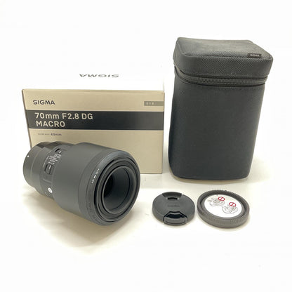 【全額返金保証】【最速発送】SIGMA 70mm F2.8 DG MACRO [ソニーE用] 動作確認済