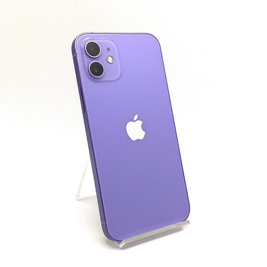 【全額返金保証】【最速発送】Apple iPhone iPhone 12 128GB パープル au SIMフリー 白ロム 動作確認済 88%