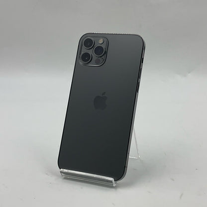 【全額返金保証】【最速発送】Apple iPhone iPhone 12 Pro 128GB グラファイト au SIMフリー 白ロム 動作確認済 74%