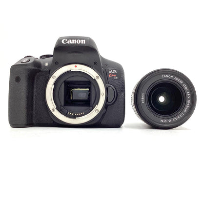 【全額返金保証】【最速発送】Canon デジタル一眼 EOS Kiss X8i EF-S18-55 IS STM レンズキット ブラック 美品 動作確認済