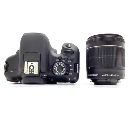【全額返金保証】【最速発送】Canon デジタル一眼 EOS Kiss X8i EF-S18-55 IS STM レンズキット ブラック 美品 動作確認済