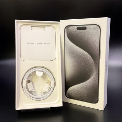 【全額返金保証】【最速発送】Apple iPhone iPhone 15 Pro Max 256GB ホワイトチタニウム SIMフリー 美品 動作確認済 89%