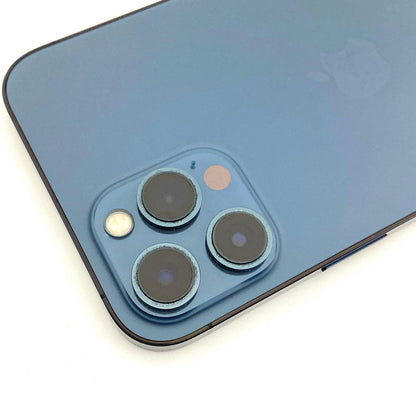 【全額返金保証】【最速発送】Apple iPhone iPhone 12 Pro Max 256GB パシフィックブルー au 白ロム 動作確認済 78%