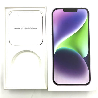 【全額返金保証】【最速発送】Apple iPhone iPhone 14 256GB パープル 楽天モバイル 美品 動作確認済 85%