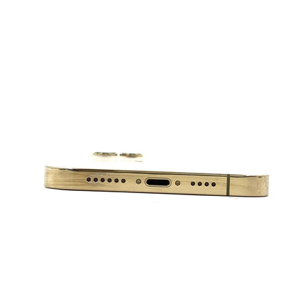【全額返金保証】【最速発送】Apple iPhone iPhone 12 Pro Max 256GB ゴールド SIMフリー 白ロム 美品 動作確認済 85%