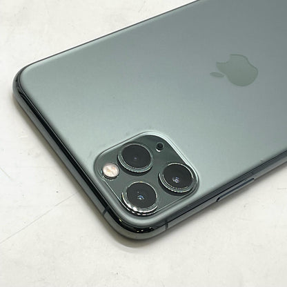 【全額返金保証】【最速発送】Apple iPhone iPhone 11 Pro Max 256GB ミッドナイトグリーン Softbank SIMフリー 白ロム 動作確認済 78%