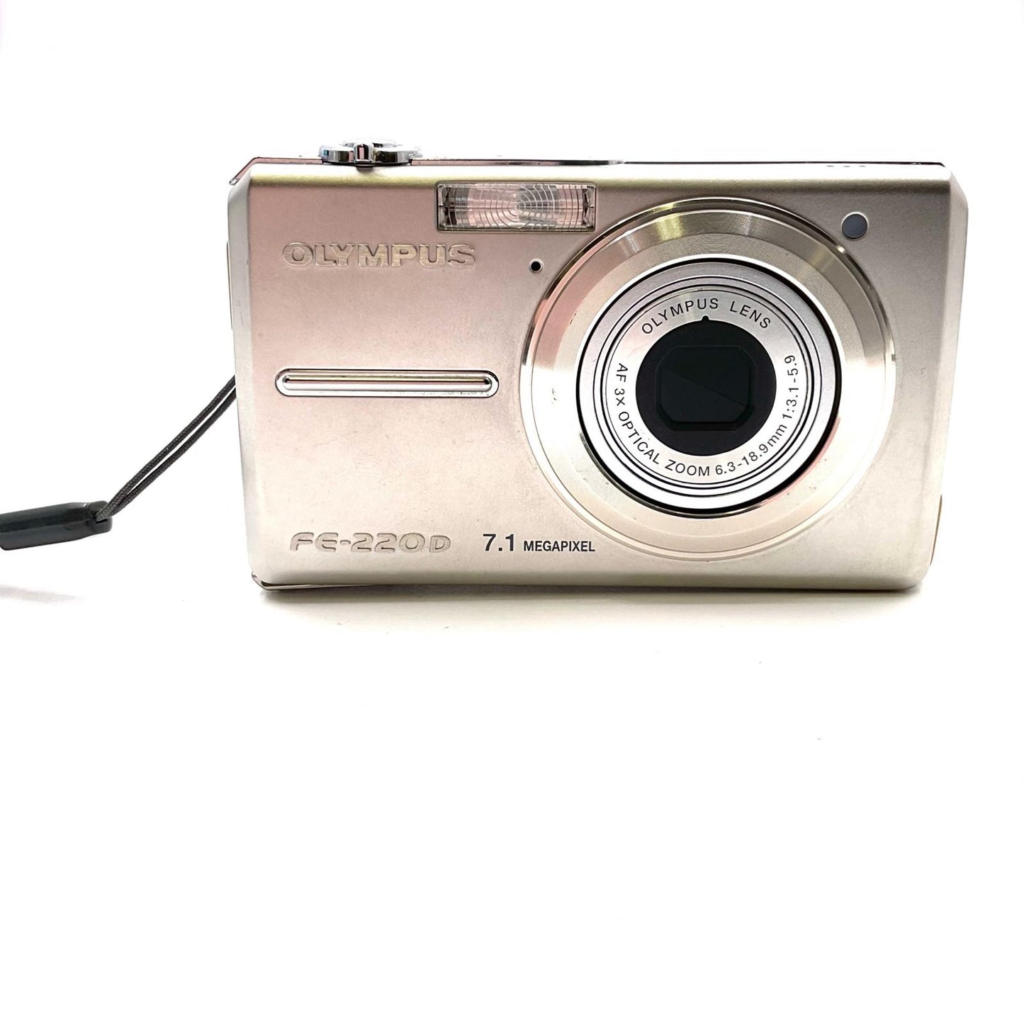【全額返金保証】【最速発送】OLYMPUS コンパクトデジタルカメラ CAMEDIA FE-220D 美品 動作確認済