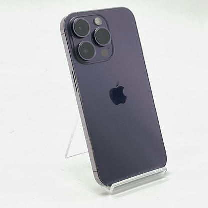 【全額返金保証】【最速発送】Apple iPhone iPhone 14 Pro 128GB ディープパープル au SIMフリー 白ロム 動作確認済 83%