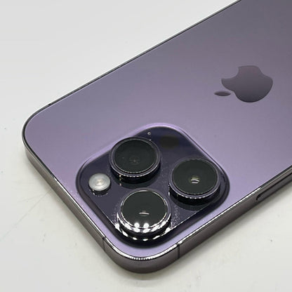 【全額返金保証】【最速発送】Apple iPhone iPhone 14 Pro 128GB ディープパープル au SIMフリー 白ロム 動作確認済 83%