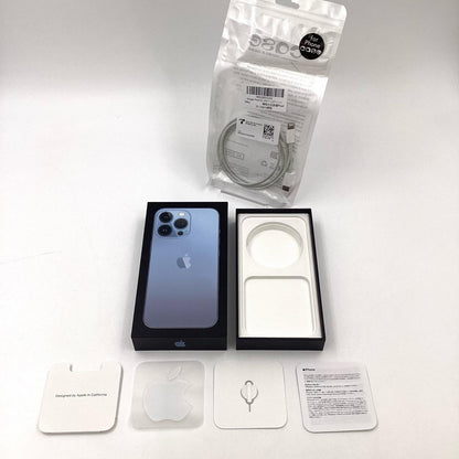 【全額返金保証】【最速発送】Apple iPhone iPhone 13 Pro 128GB シエラブルー Softbank SIMフリー 動作確認済 78%