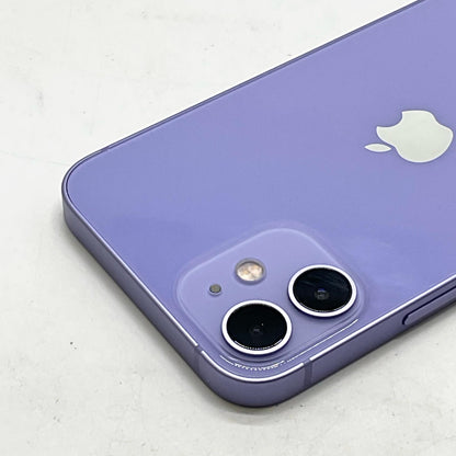 【全額返金保証】【最速発送】Apple iPhone iPhone 12 128GB パープル au 白ロム 動作確認済 84%