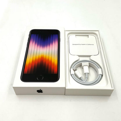 【全額返金保証】【最速発送】Apple iPhone iPhone SE（第3世代） 64GB ミッドナイト docomo 白ロム 超美品 動作確認済 100%