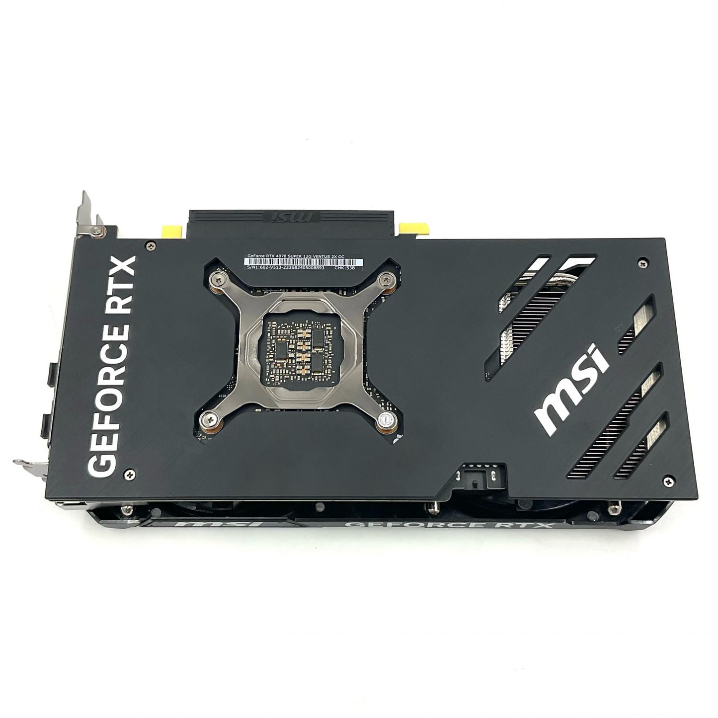【全額返金保証】【最速発送】MSI グラフィックボード GeForce RTX 4070 SUPER 12G VENTUS 2X OC-YX03 超美品 動作確認済
