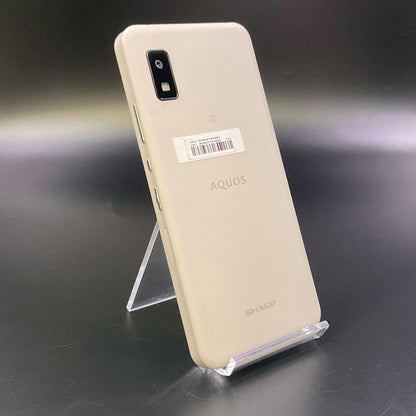 【全額返金保証】【最速発送】SHARP AQUOS wish 64GB アイボリー SIMフリー SH-M20 白ロム 動作確認済