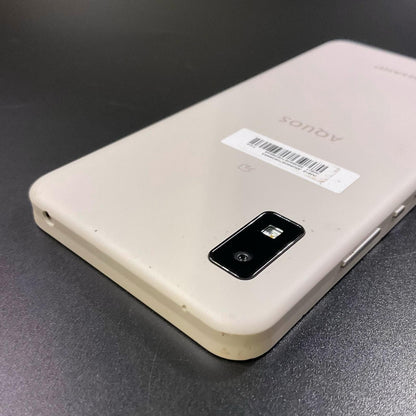 【全額返金保証】【最速発送】SHARP AQUOS wish 64GB アイボリー SIMフリー SH-M20 白ロム 動作確認済
