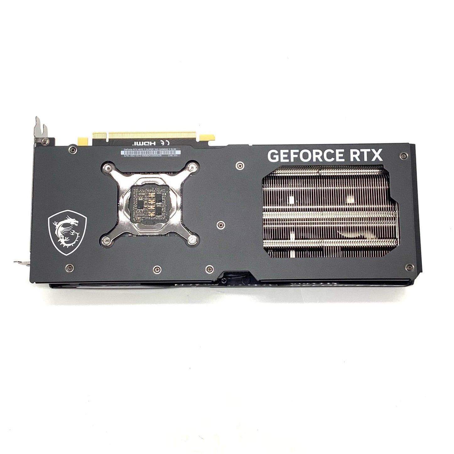 【全額返金保証】【最速発送】MSI グラフィックボード GeForce RTX 4070 Ti SUPER 16G GAMING X SLIM 超美品 動作確認済