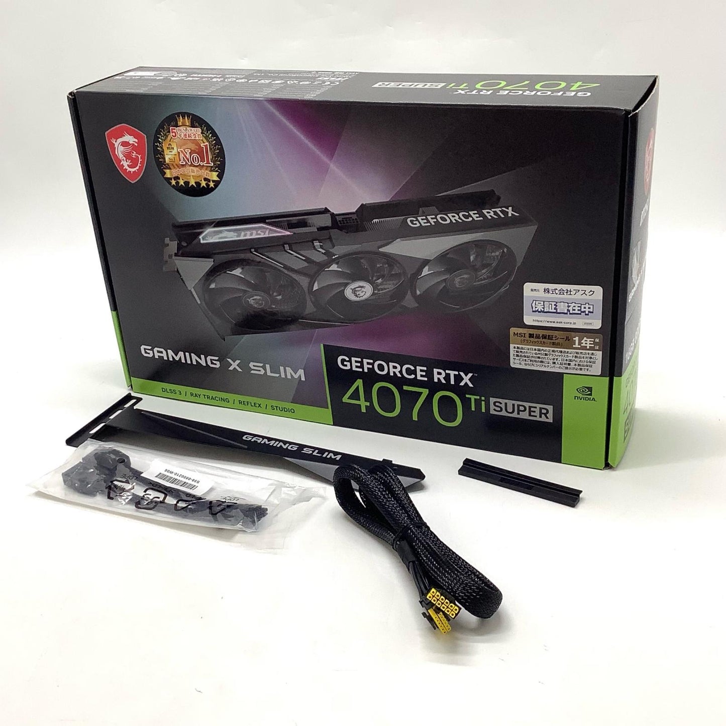 【全額返金保証】【最速発送】MSI グラフィックボード GeForce RTX 4070 Ti SUPER 16G GAMING X SLIM 超美品 動作確認済