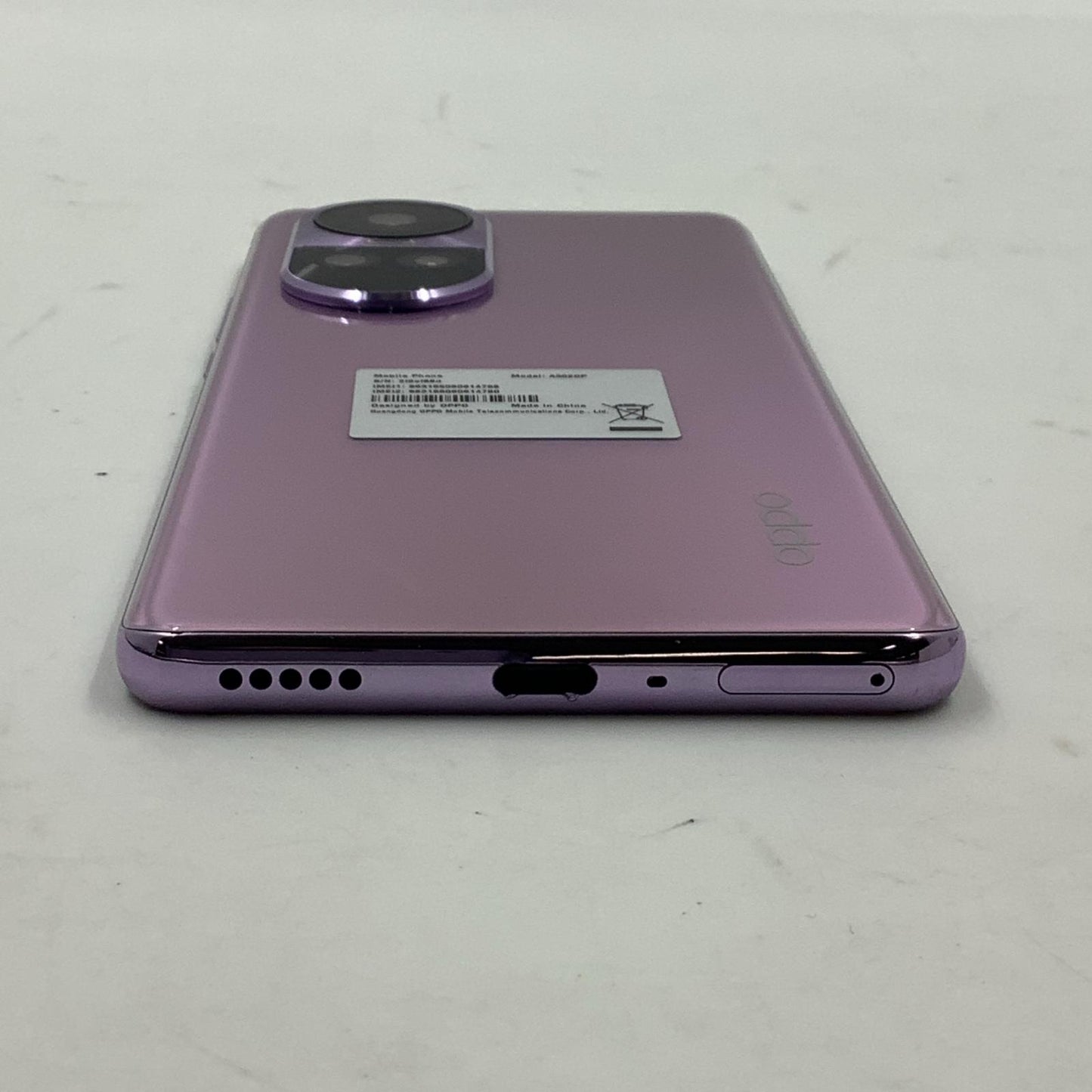 【全額返金保証】【最速発送】OPPO Reno 10 Pro 5G グロッシーパープル Softbank A302OP 白ロム 動作確認済