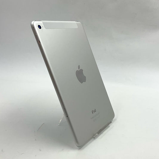 【全額返金保証】【最速発送】Apple iPad mini 7.9インチ 第4世代 128GB シルバー WiFi+Cellular docomo 白ロム 動作確認済