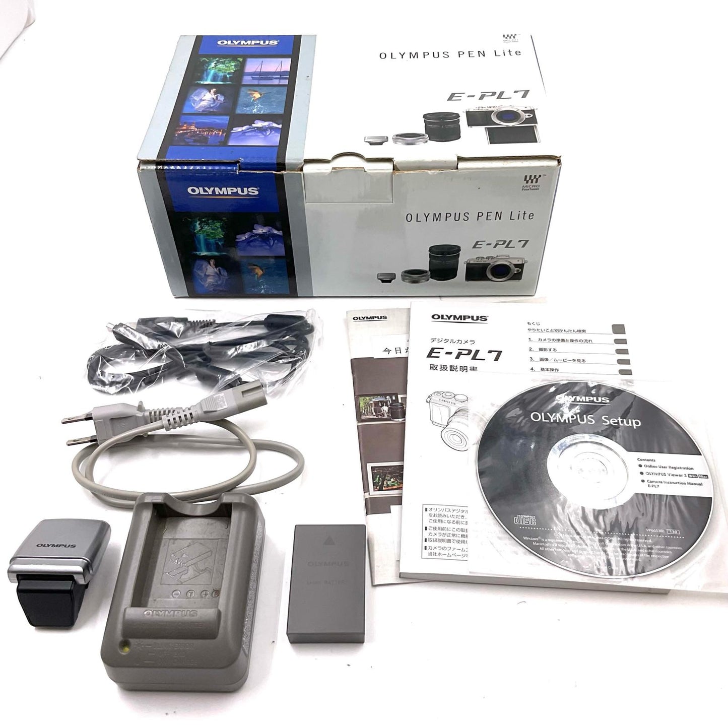 【全額返金保証】【最速発送】OLYMPUS デジタル一眼 OLYMPUS PEN Lite E-PL7 ボディ [ホワイト] 動作確認済