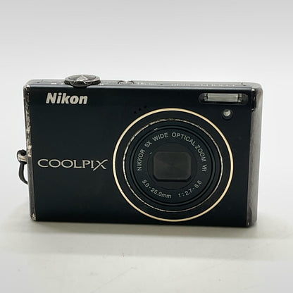 【全額返金保証】【最速発送】Nikon コンパクトデジタルカメラ COOLPIX S640　ブラック 動作確認済