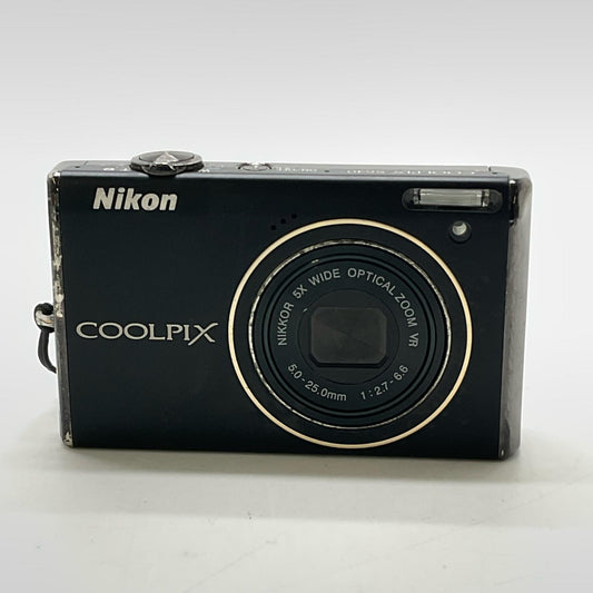 【全額返金保証】【最速発送】Nikon コンパクトデジタルカメラ COOLPIX S640　ブラック 動作確認済