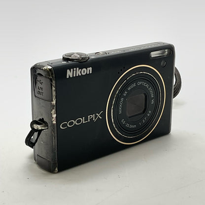 【全額返金保証】【最速発送】Nikon コンパクトデジタルカメラ COOLPIX S640　ブラック 動作確認済