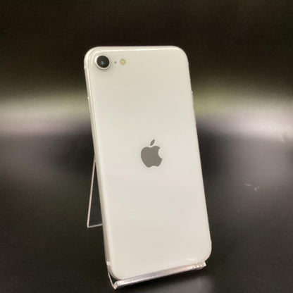 【全額返金保証】【最速発送】Apple iPhone iPhone SE（第2世代） 64GB ホワイト au 白ロム 動作確認済 80%