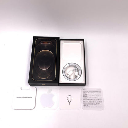 【全額返金保証】【最速発送】Apple iPhone iPhone 12 Pro 128GB ゴールド au SIMフリー 白ロム 動作確認済 85%