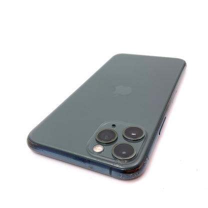 【最速発送】Apple iPhone iPhone 11 Pro 256GB ミッドナイトグリーン docomo SIMフリー 白ロム【難有】 74%